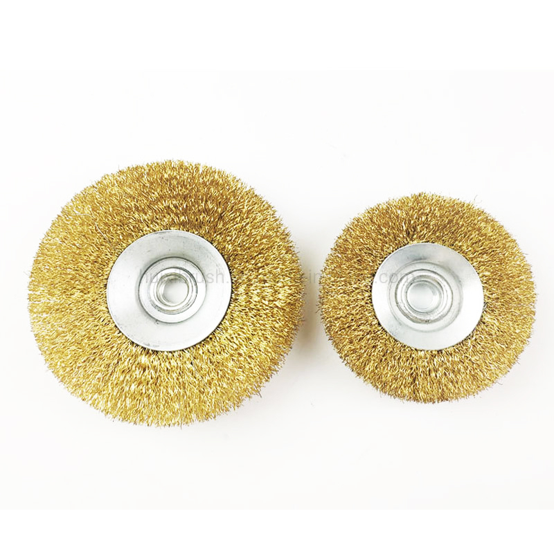 Латунная проволочная щетка-колесо для дрели