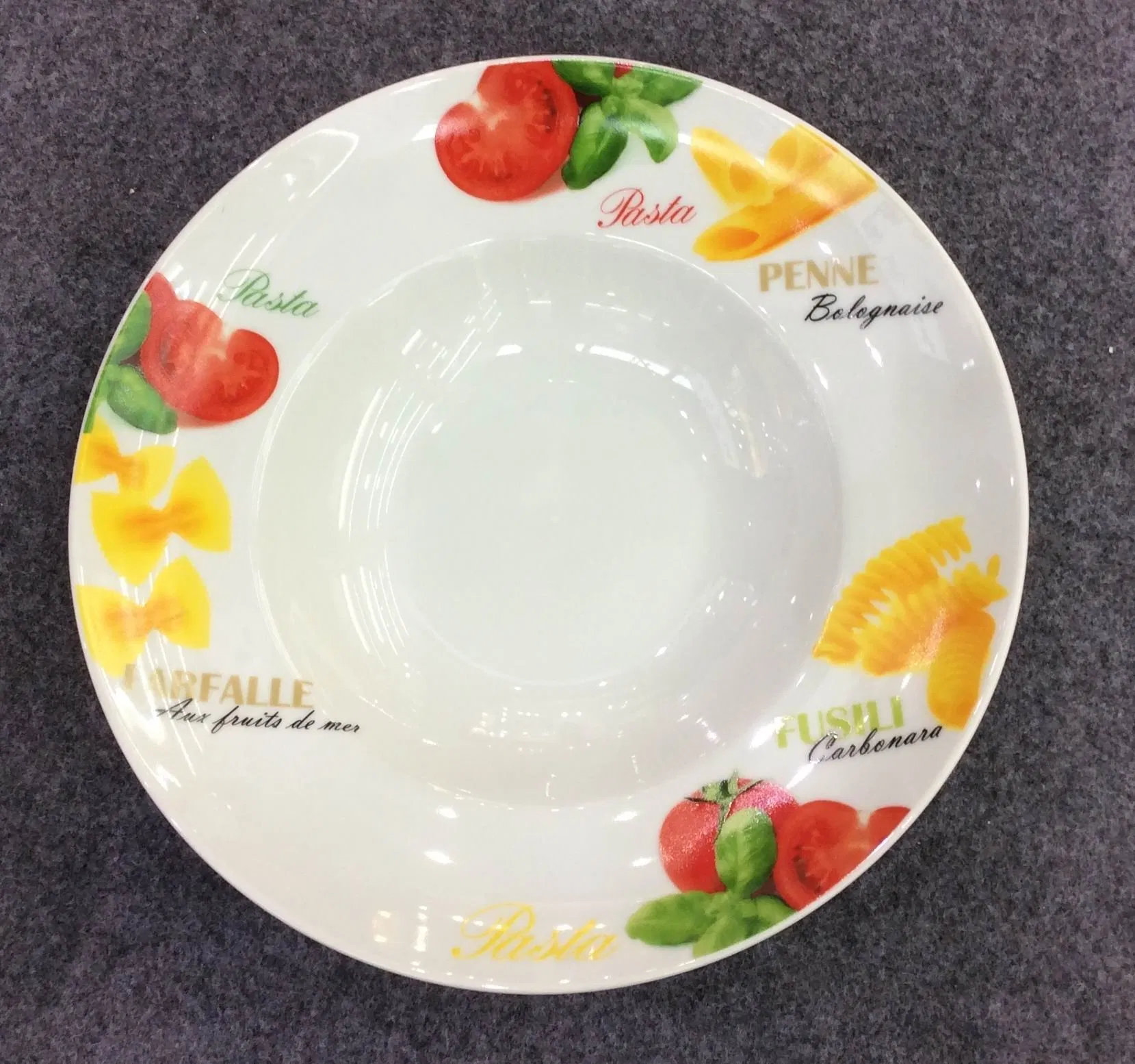 10.5/12 Inch Pasta Plate Porcelain Ceramics Stoneware Hotelporcelain Tableware