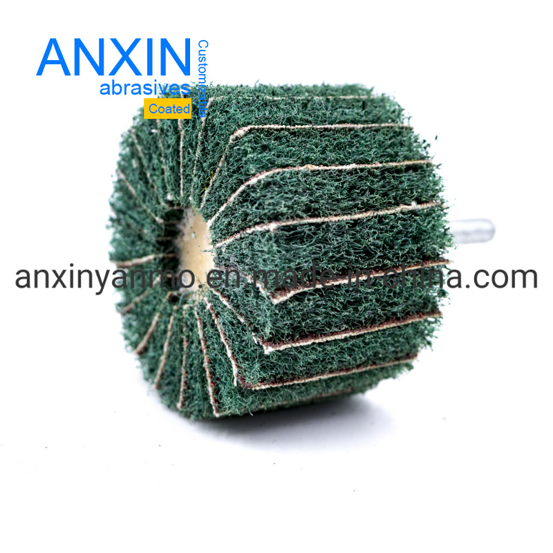 Premium Non-Woven Flap Wheel Sanding Cloth with Shaft