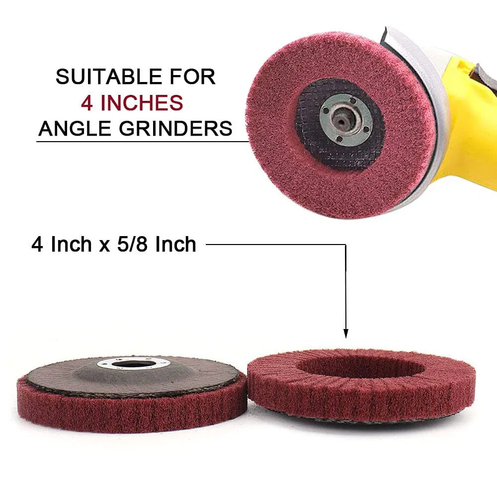 180/320 Grit Nylon Fiber Flap Disc Metal Polishing Wheel