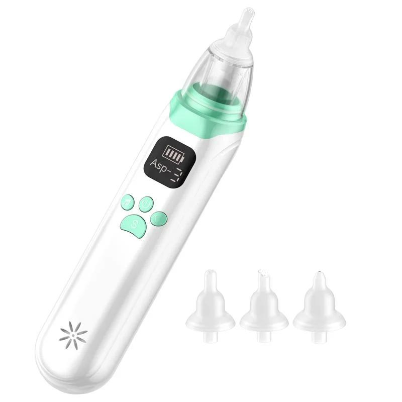 High Performance Safety Tool Adjustable Suction Nose Cleaner Electric Baby Nasal Aspirator Music