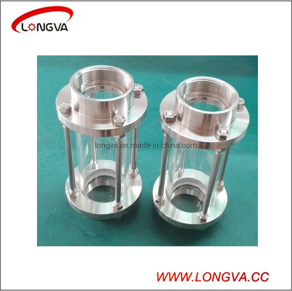 Sanitary Stainless Steel Pipeline Sight Glass with Threaded Connection
