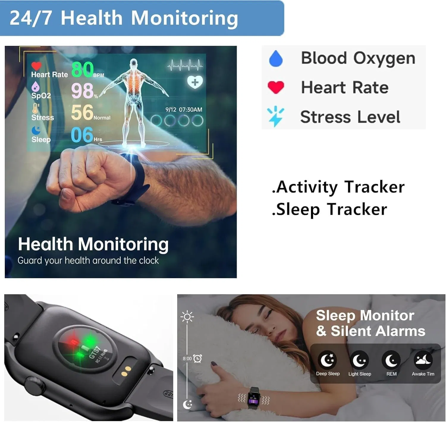Умные часы Bluetooth с GPS и звонками, 100+ режимов спорта