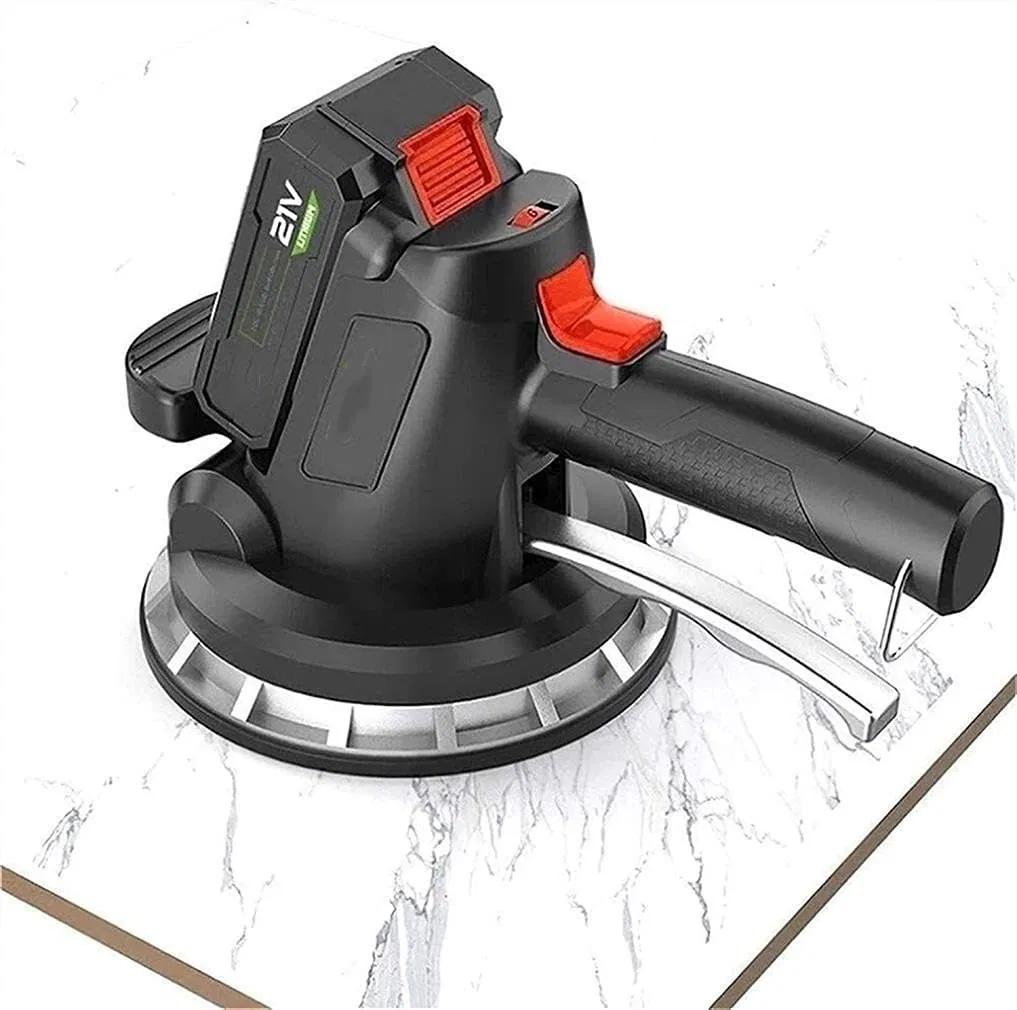 Tile Vibration Tools Handheld Tile Vibration Machine with Suction Cup 21V 2.0ah with Li-on Rechargeable Batteries