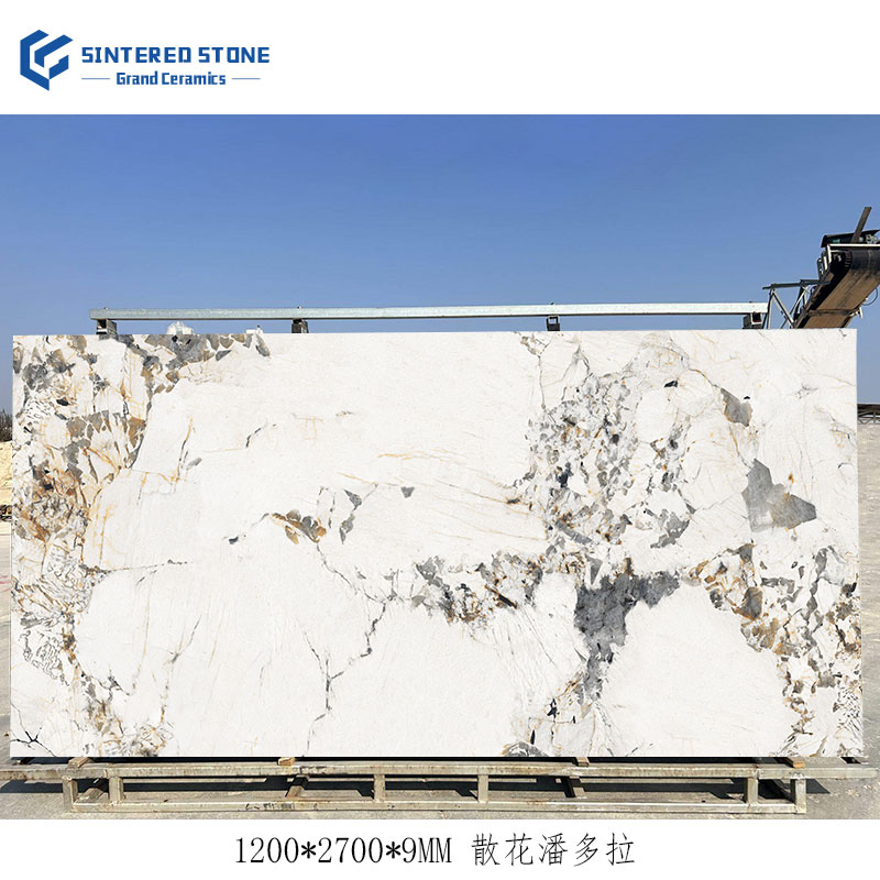 1200X2700mm High Quality Artificial Luxury Stone 9mm Thickness Sintered Stone Slabs Porcelain Floor Tile for Living Room Wall