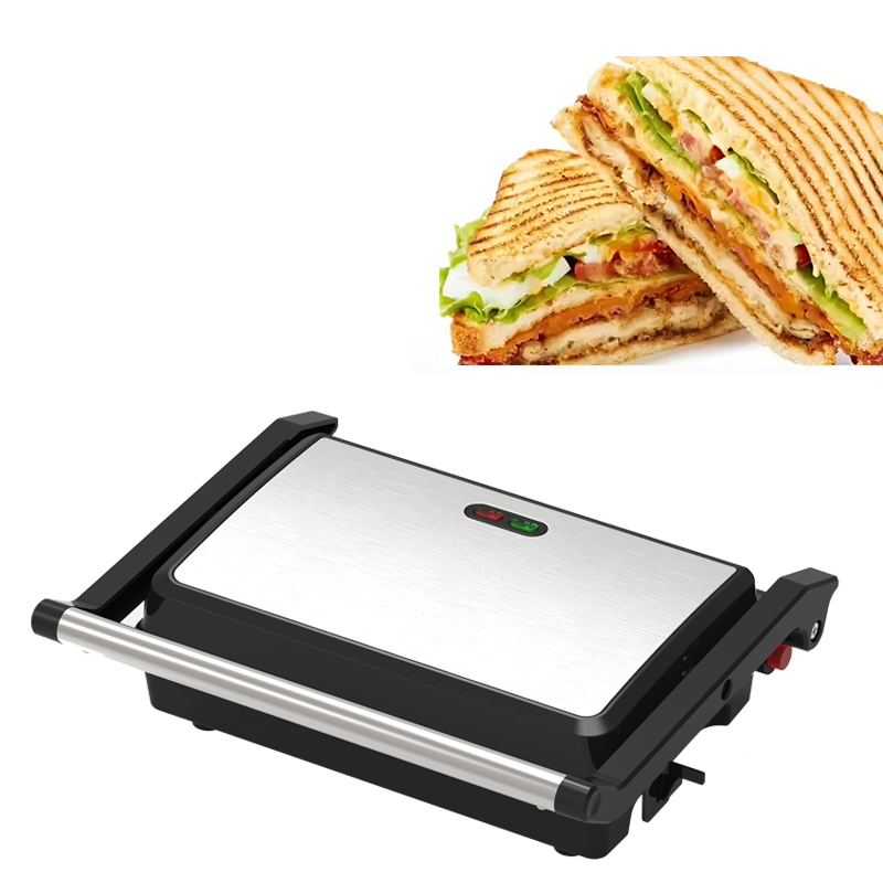 Home Electric Adjustable Temperature Sandwich Maker Press Panini Mini Grills Electric Toaster Grill Machine