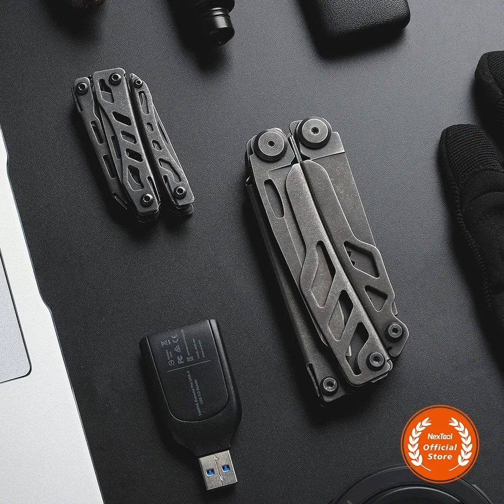 Nextool Outdoor Black Combination Pliers Hardware Tool with Big Scissors