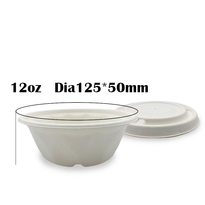 Eco-Friendly 12oz Takeaway Soup Bowl with Secure Lid