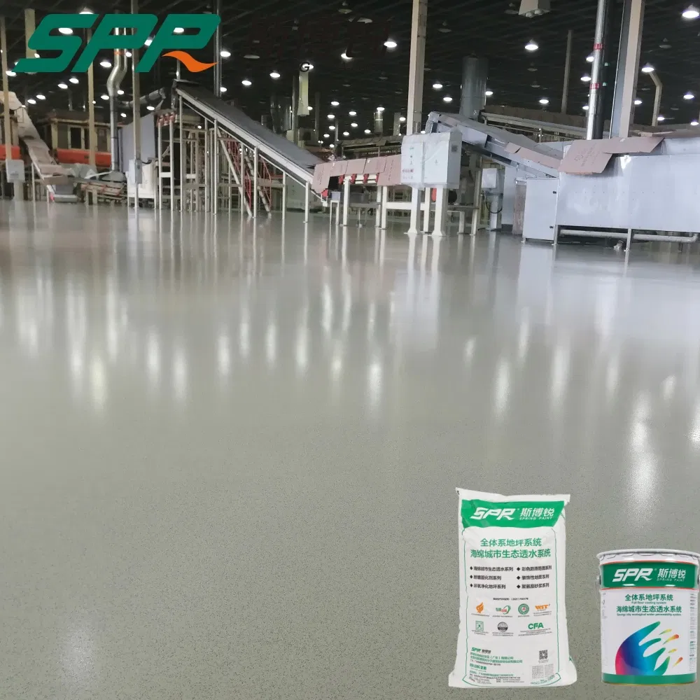Spark-Resistant Decorative Floor for Paint Shops