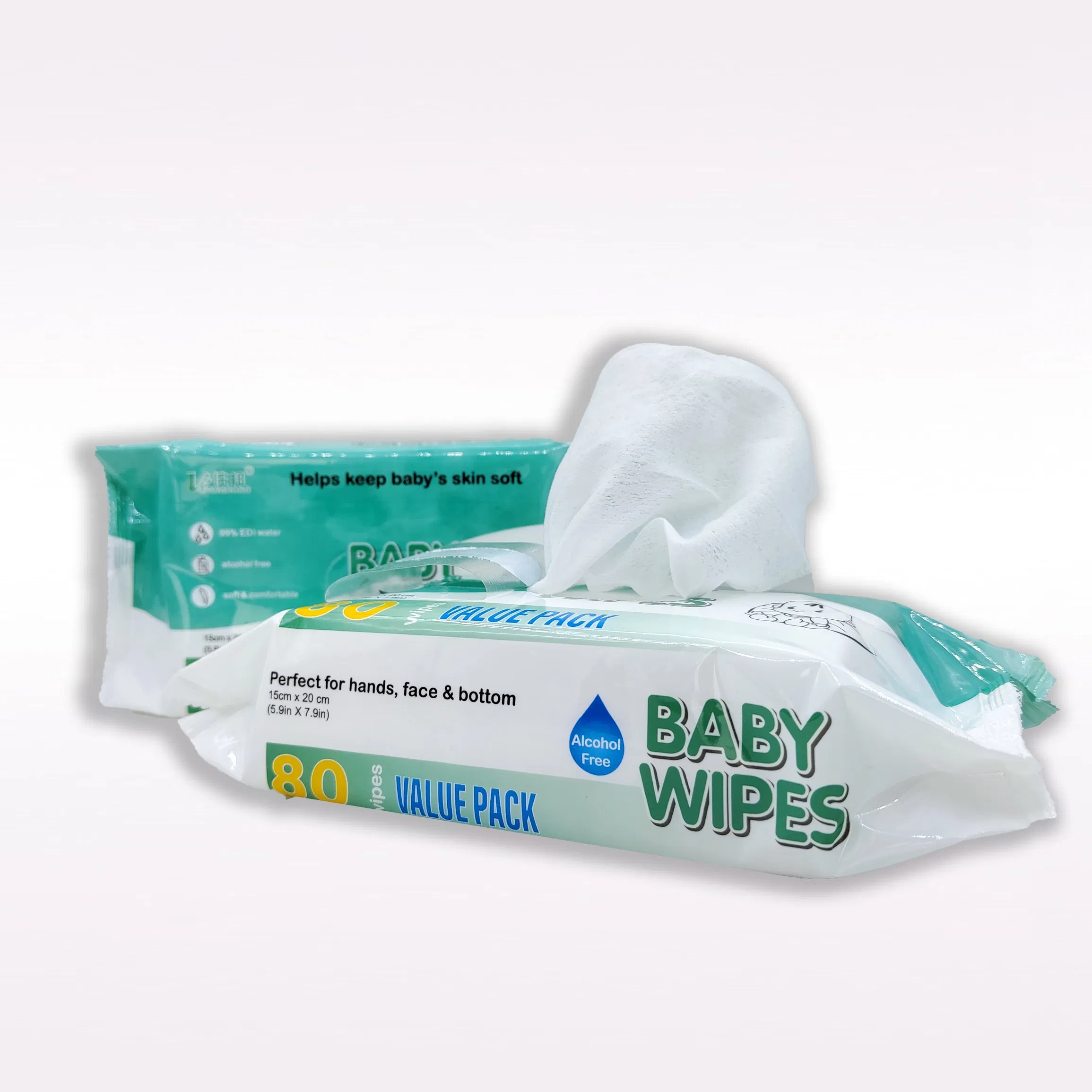 Free Sample Direct Price 99.9 Water Aqua Mouth Wipes Sensitive Skin Care Wet Baby Wipes