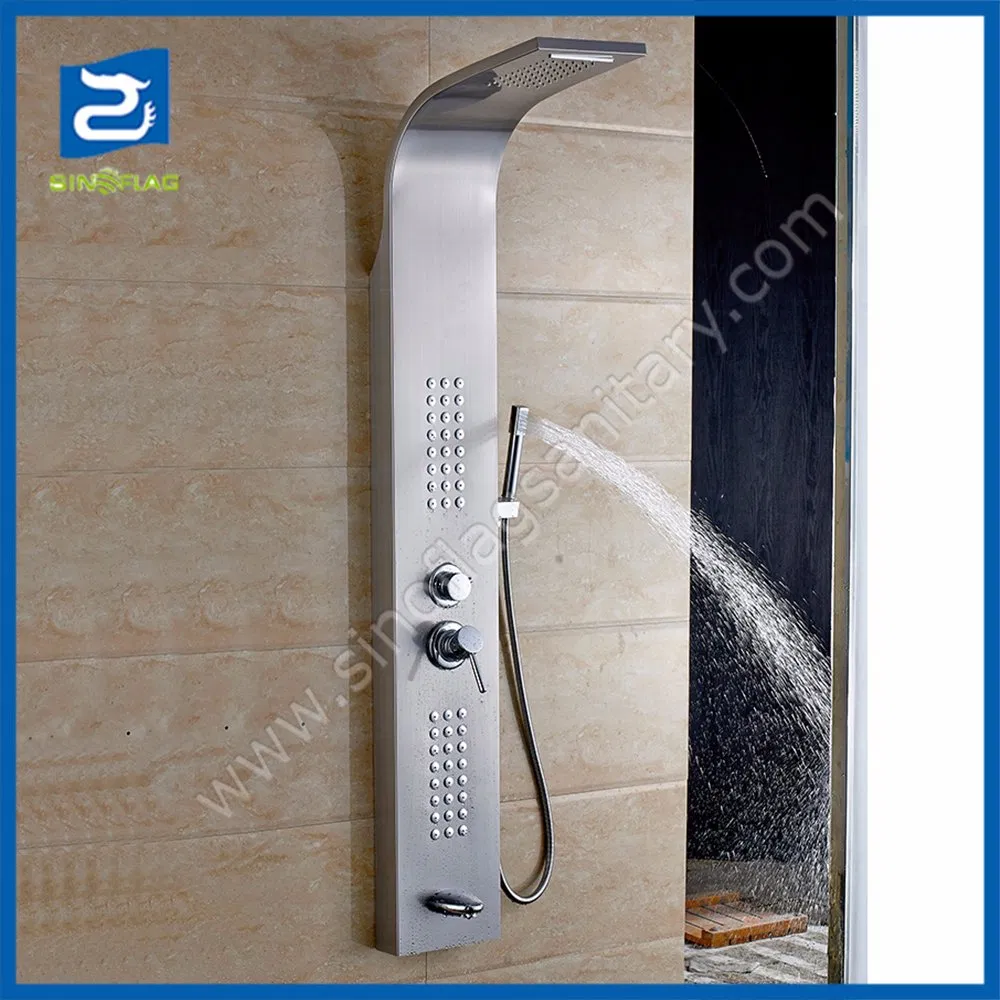 Waterfall Shower Column Thermostatic Shower Panel with Five Functions