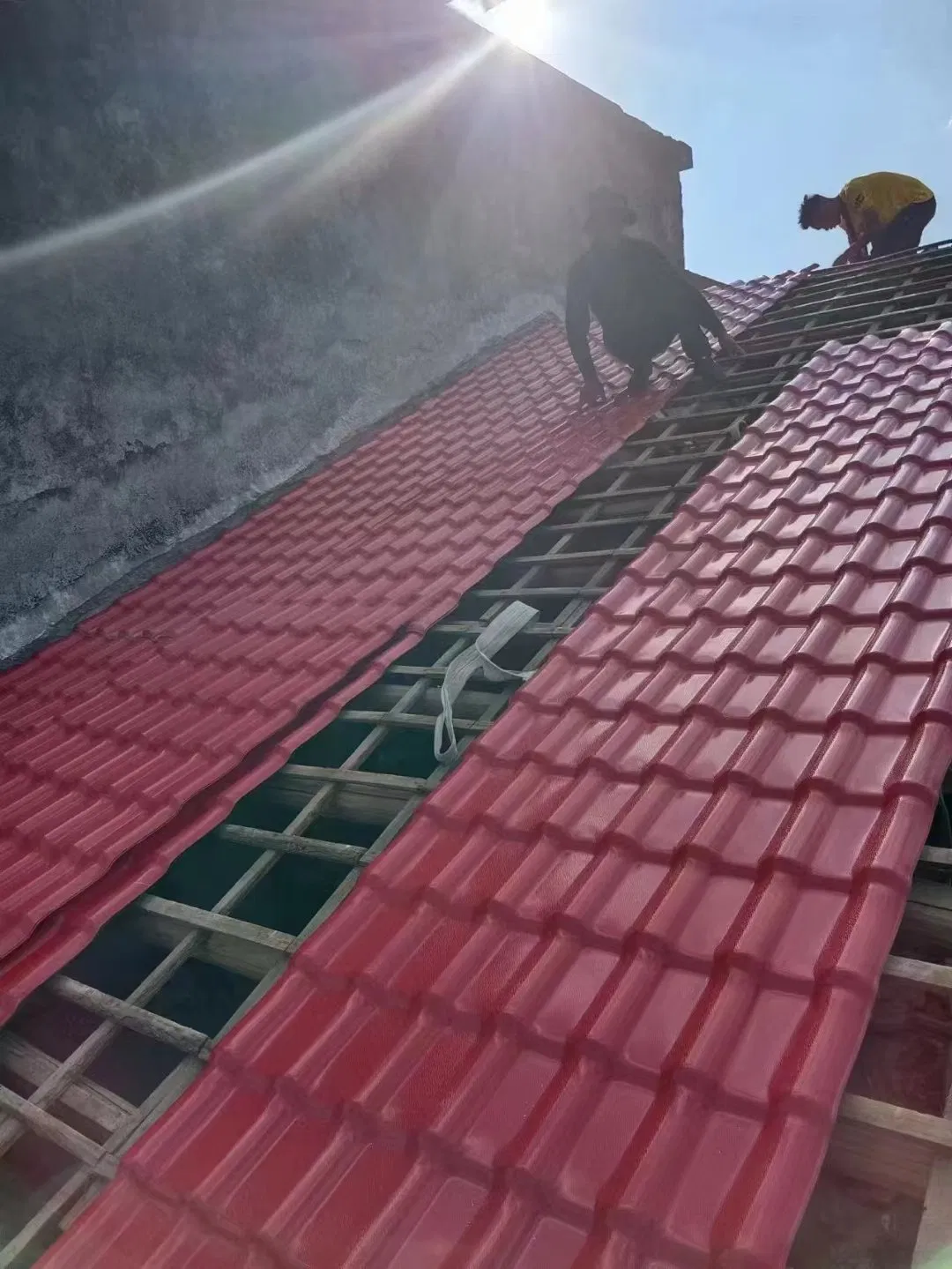 4 Layers ASA PVC Spanish Synthetic Resin Plastic Roof Tile/Sheet