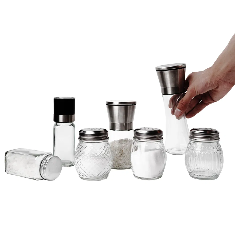 Стеклянные банки для специй 2oz и 8oz с помпой