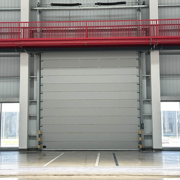 CE Certified Automatic Remote Control Sectional Sliding Automatic Door for Logistics Park