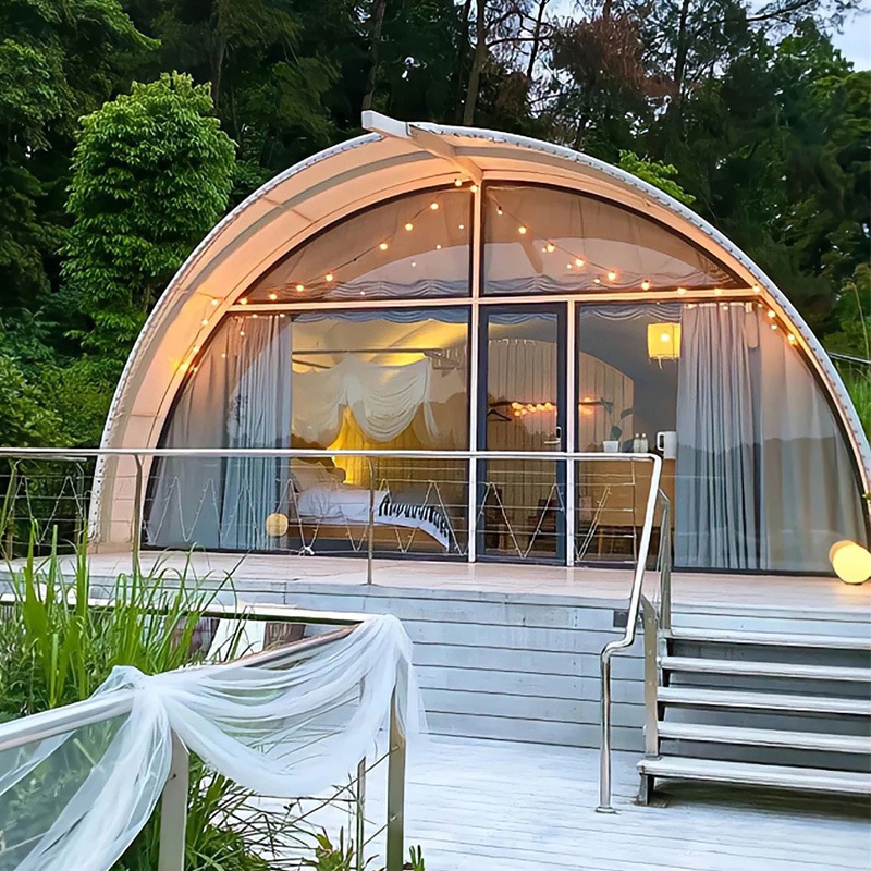 Outdoor Luxury Safari Tents Shell Shape Camping Glamping Hotel Resort Tent