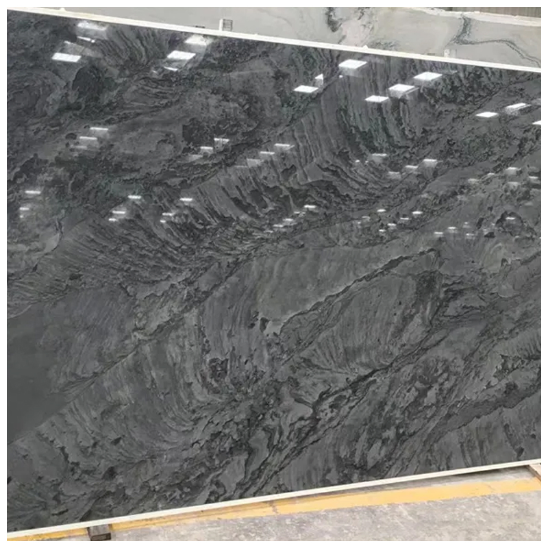 Brazilian Exotic Pure Grey Adamantium Quartzite Slabs for Countertops and Wall