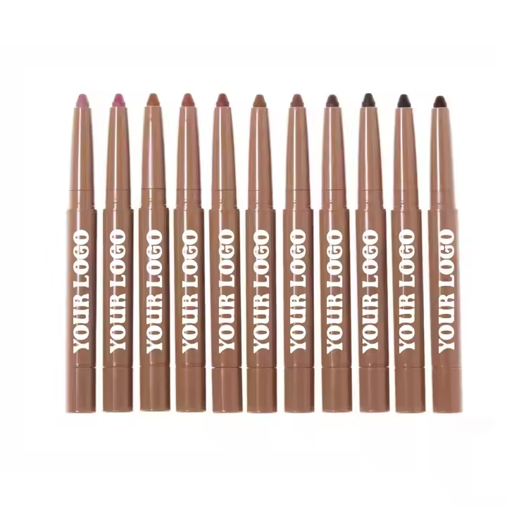 Wholesale Makeup Peptide Lipliner Custom Vegan Creamy Brown Lip Liner