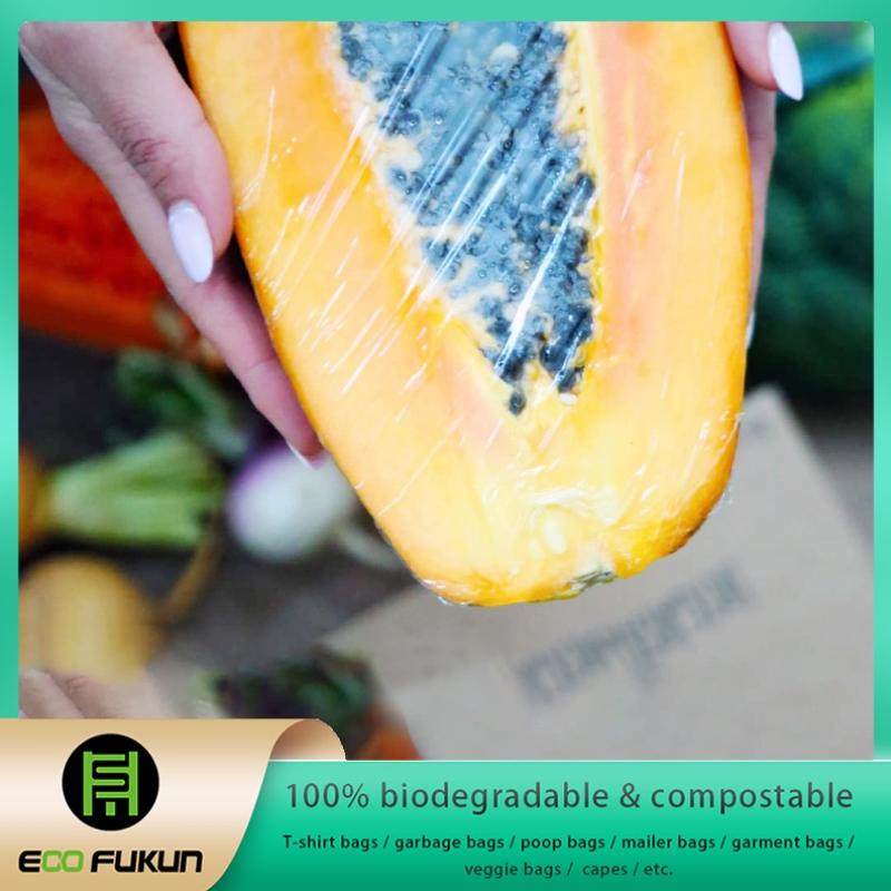 Biodegradable Cling Wrap for Food, Commercial Use Wrap Stretch Film