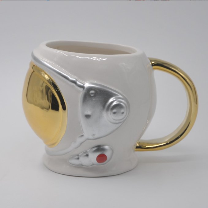 Керамическая кружка Astronaut в форме шлема с 3D звездами