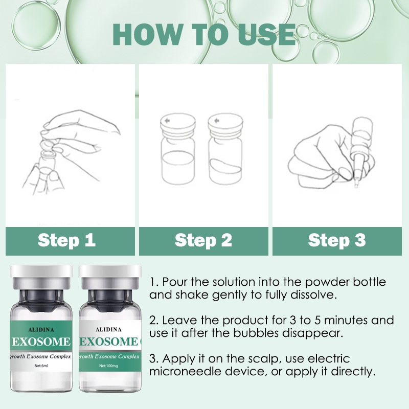 Exosome Hair Regrowth Booster Stem Cell Growth Anti Hair Loss Exosome Therpay for Hair Regrowth