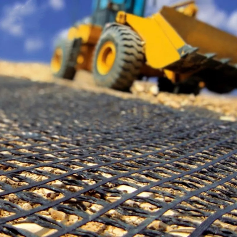 Basalt Fiber Mesh Geogrid for Driveway Construction Road Paving Versatile Construction Material