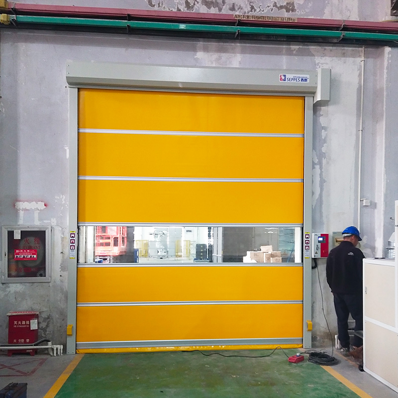 Car Wash High Speed Opening 2.0m/S PVC Plastic Roller Shutter Automatic Door