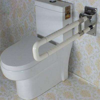 Поручень для туалета белый и желтый