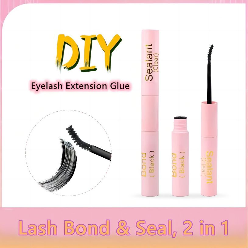Fast-Drying Clear Glue with 2-in-1 Eyelash Extension Seal