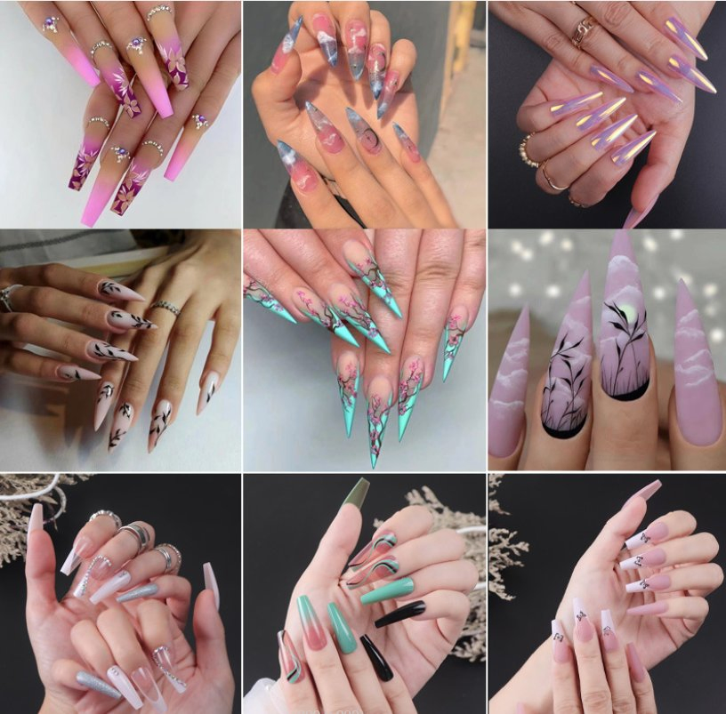 High-Quality 12/24/30PCS Press on Nails Nail Art Fake Nails False Nail