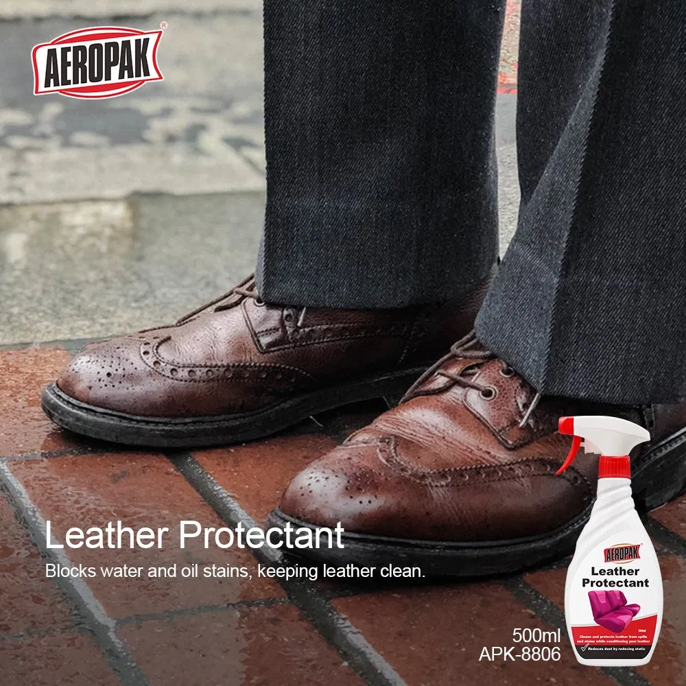 Aeropak 500ml Bottle Genuine Leather Care Protectant Anti-Fading Leather Protectant Leather Polish Serum Spray Conditioner