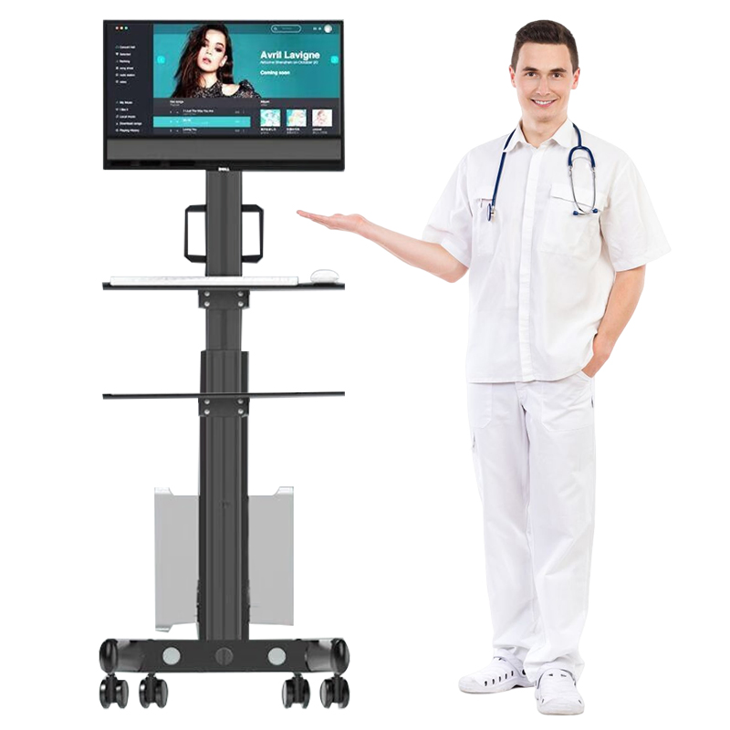 Versatile Medical Trolley Cart with Two Large Storage Trays