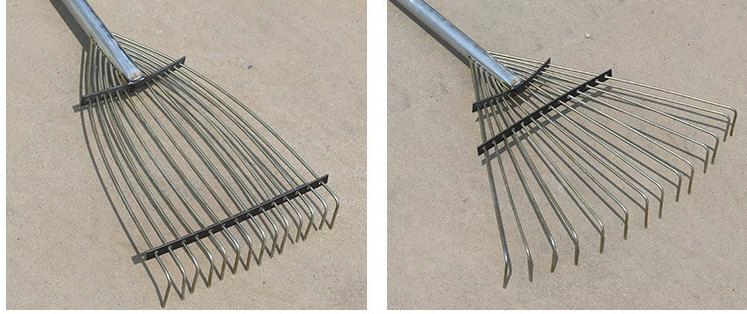 Tooth Fan-Shaped Adjustable Grass Rake Iron Rake