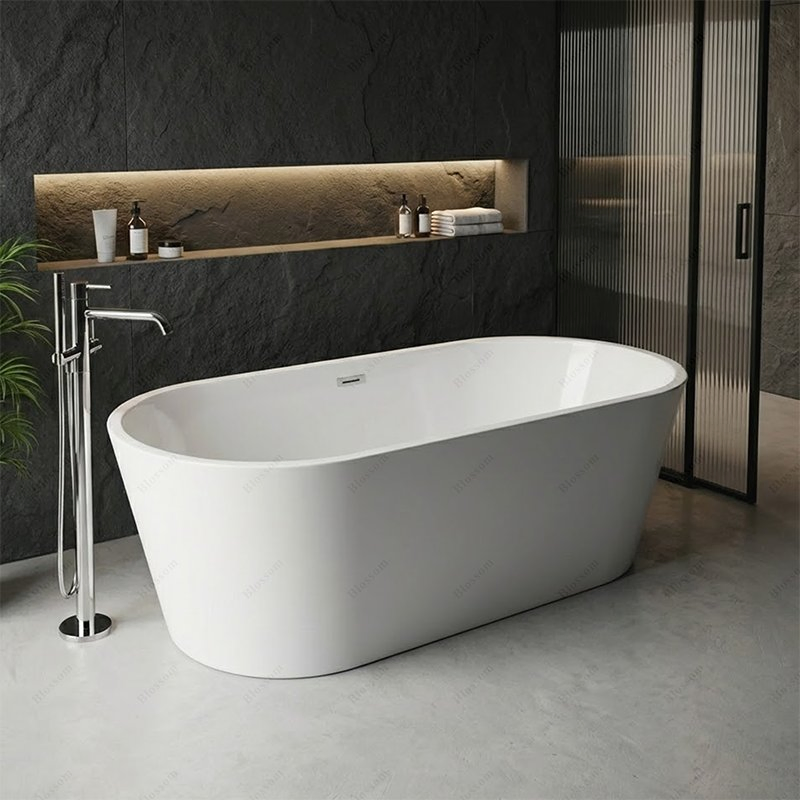 Угловая ванна Modern Simple Smooth без ободка