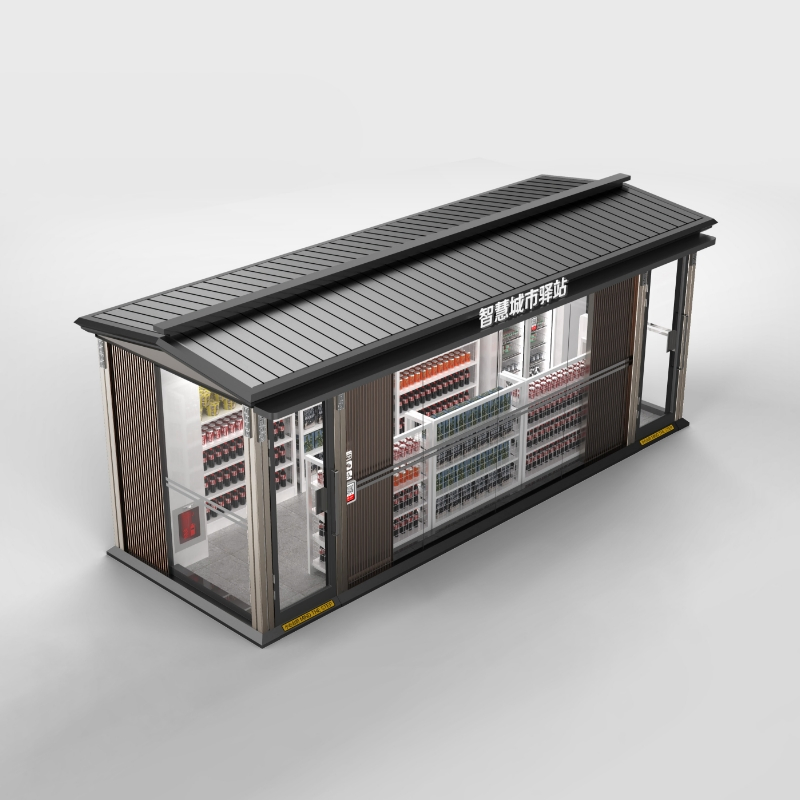 24-Hour Modern City Snack Kiosk Slot Machine for Urban Vendors