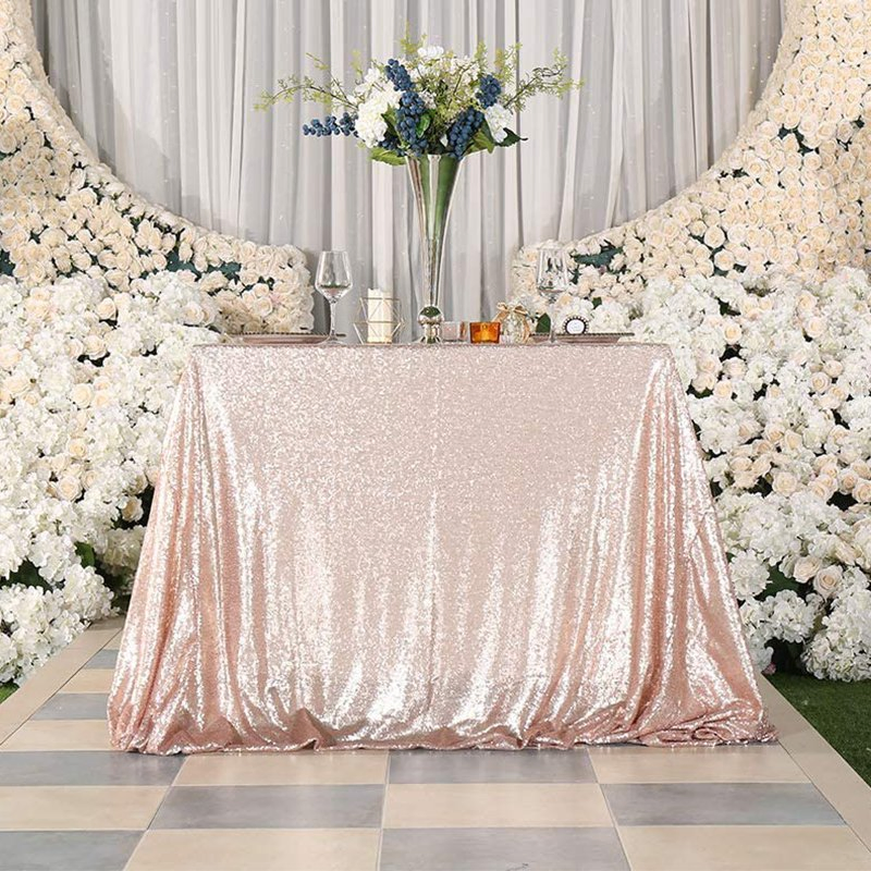 Sequin Tablecloth Rectangular Romanstile Rectangle Tablecloth Decorative Table Cloths Heavy Weight