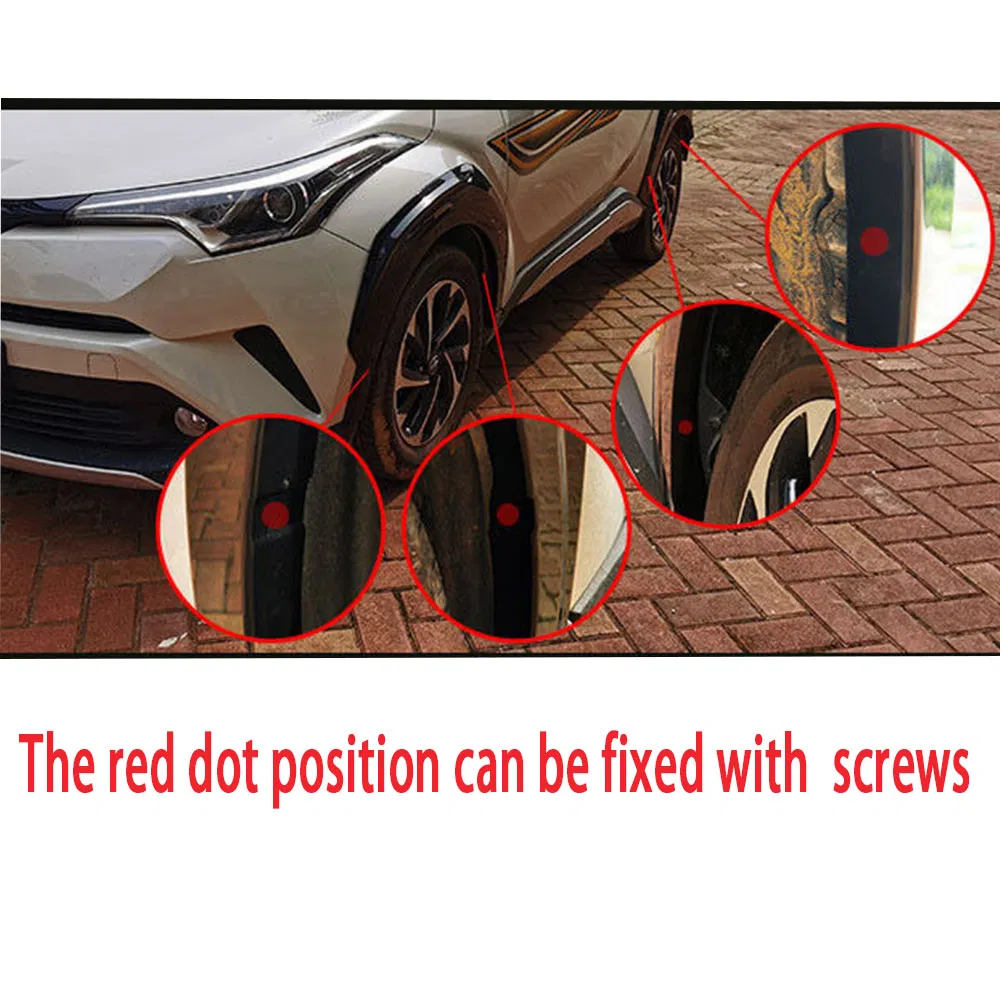 Набор брызговиков на колесные арки для Toyota C-HR (2016-2019)