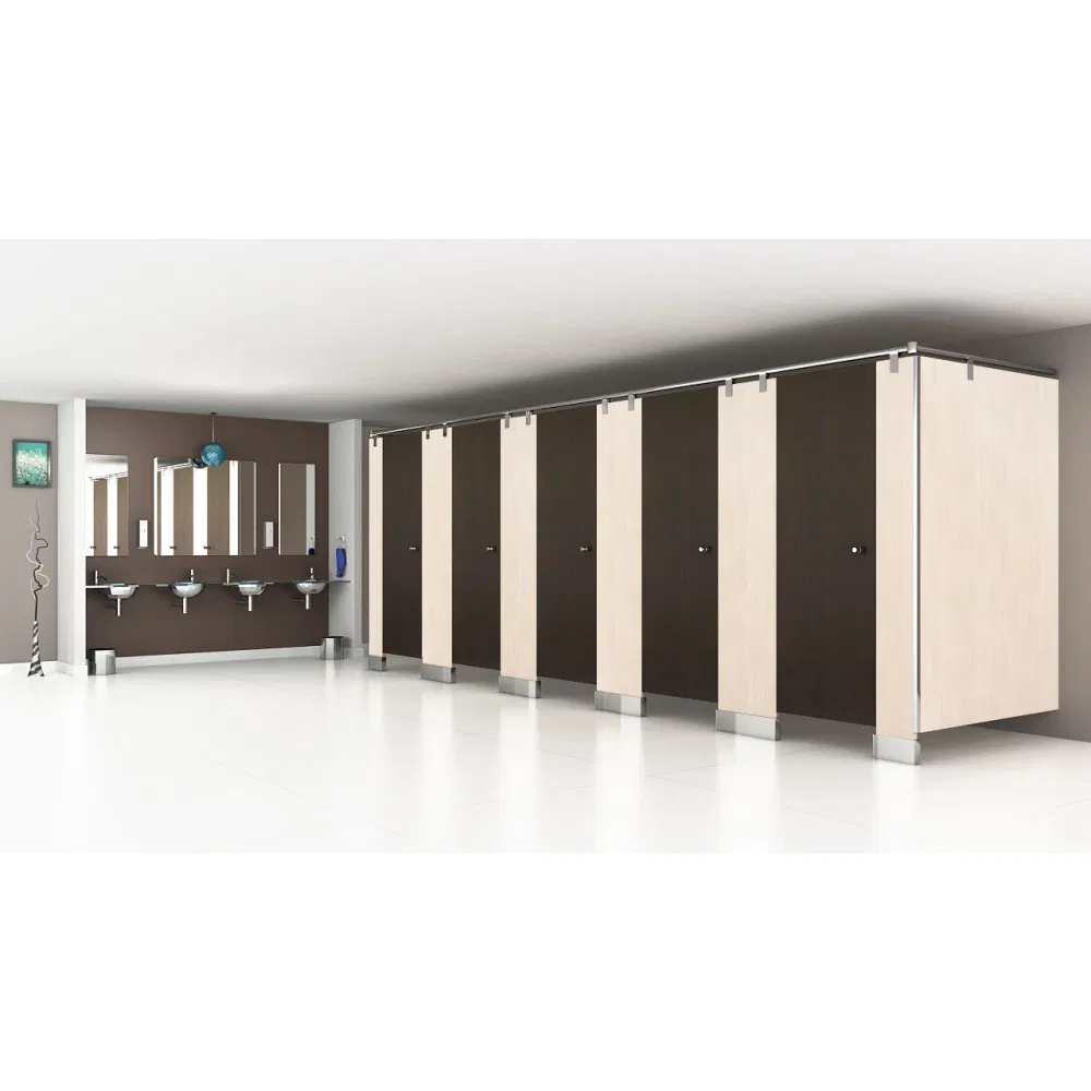 Chemical Resistant Full Height Phenolic Board HPL Panel Toilet Cubicle Partition for Commercial Centers