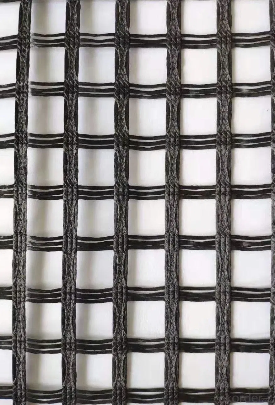 Polyester Warp Knitted Geogrid with PVC Coating for Reinforcement