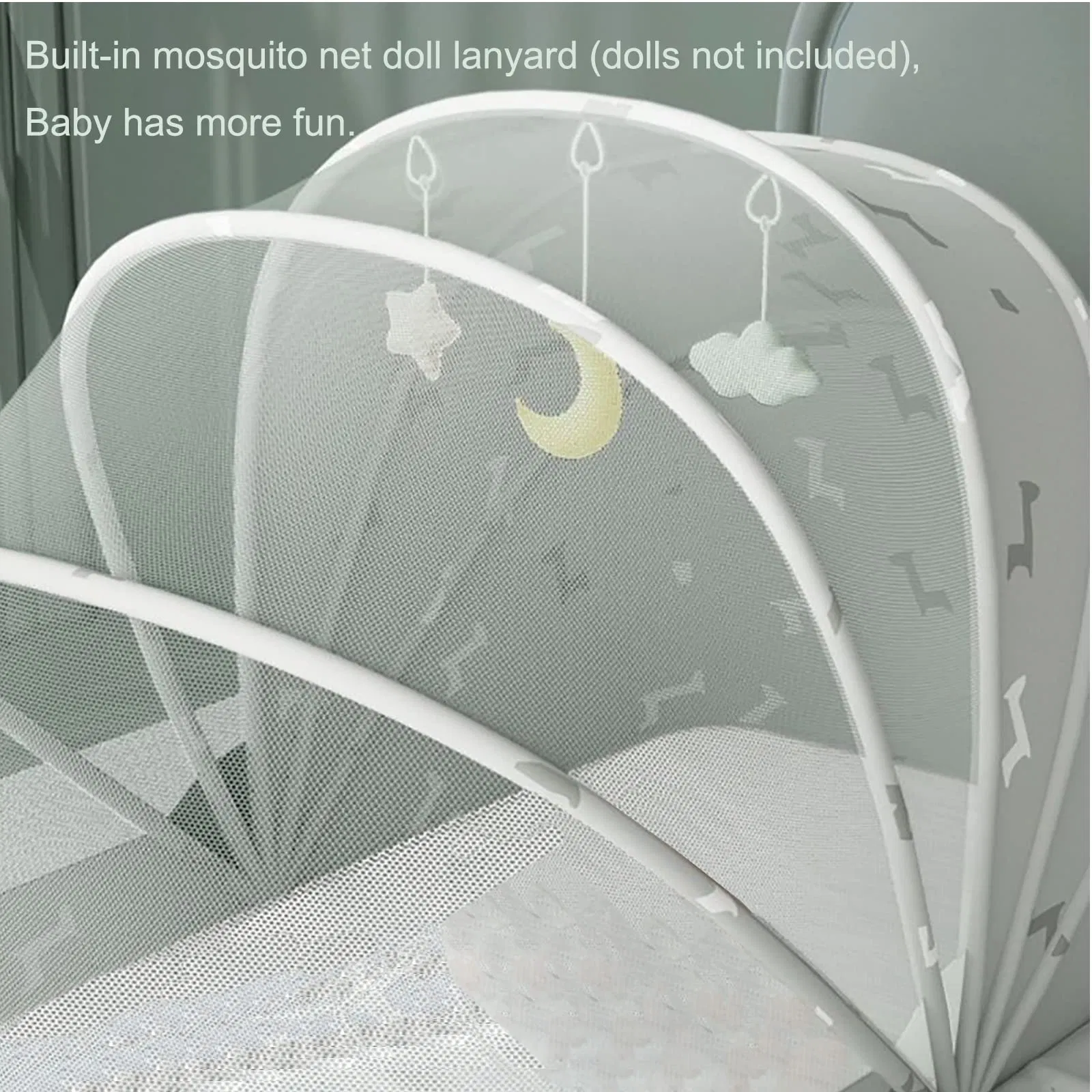Mosquito Net Baby Bed Tent Portable Foldable Bottomless Crib Net