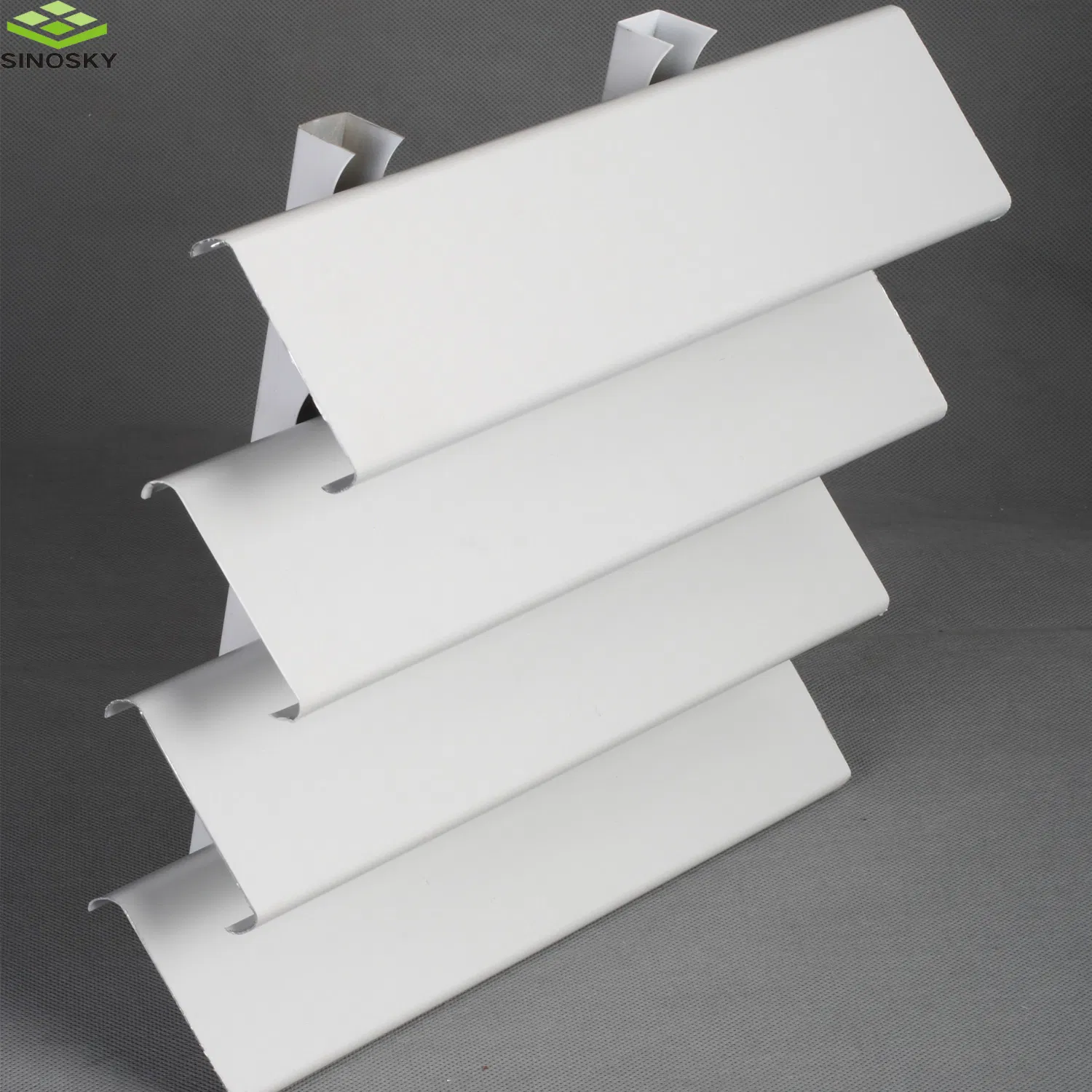 Curtain Wall Motorized Aluminum Sun Louver