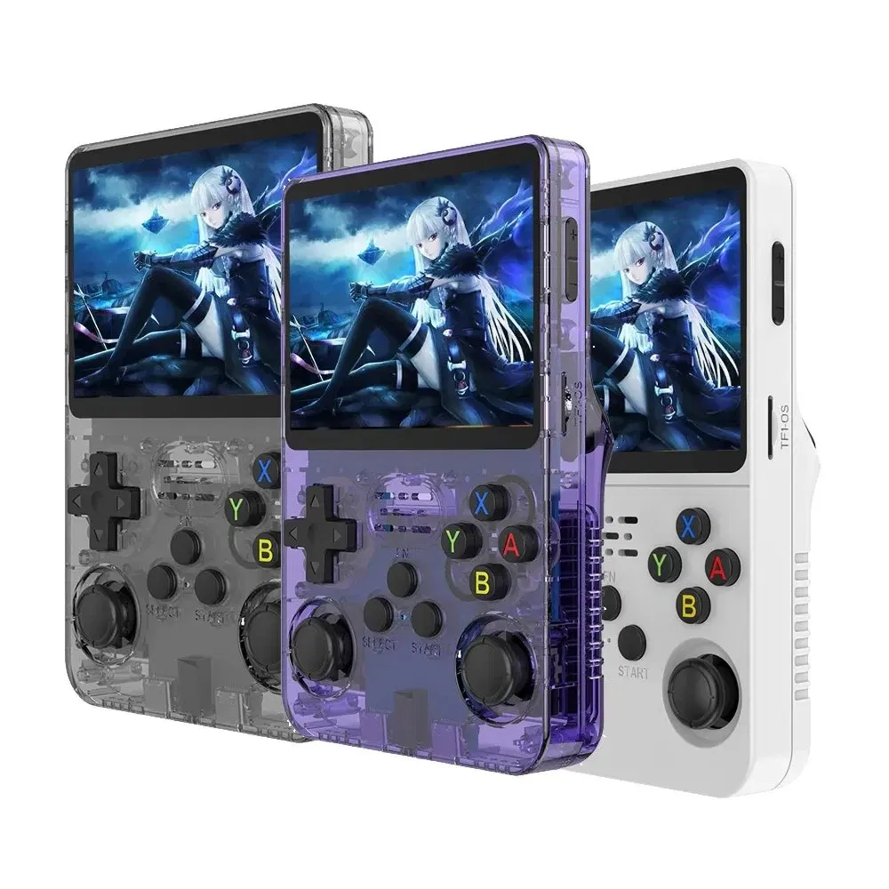 R36s Handheld Game Player 3.5 Inch Screen Portable Handheld Gaming Console 64GB 10000 Games Classic Retro Video Game Player