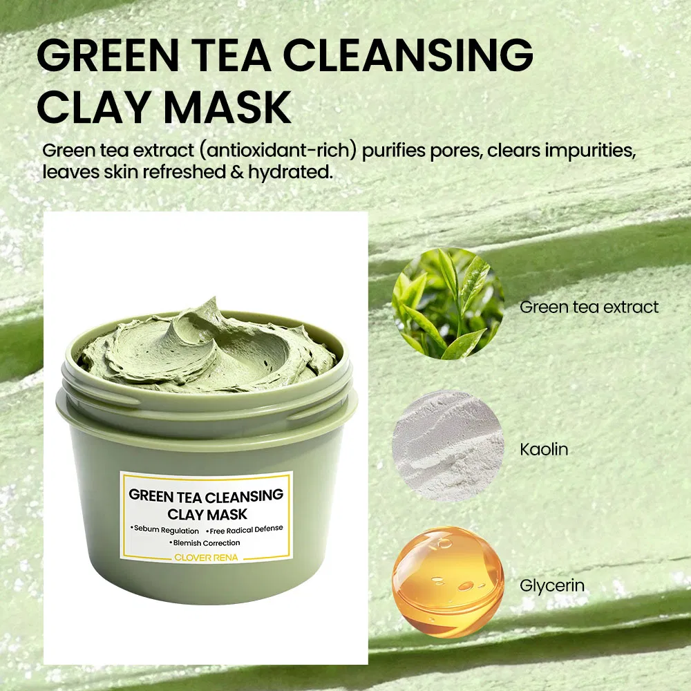 Private Label OEM Black Dead Sea Mud Mask Pore Cleansing Facial Mask Moisturizing Black Mud Clay Musk