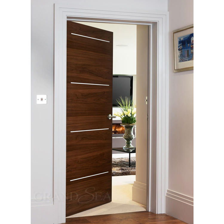 Customized Modern Door Internal Interior Frameless Bedroom Composite Wooden Doors