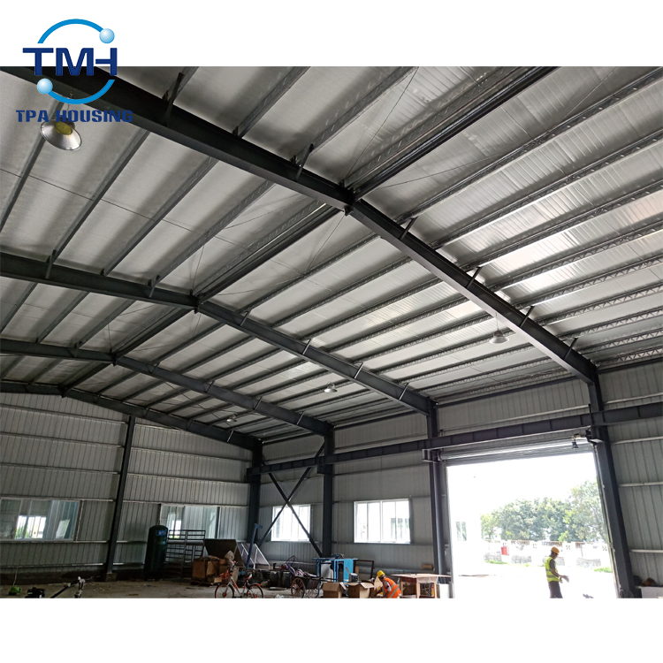 Gable Frame Light Steel Metal Building Prefabricated Industrial Steel Structure Warehouse with Mezzanine