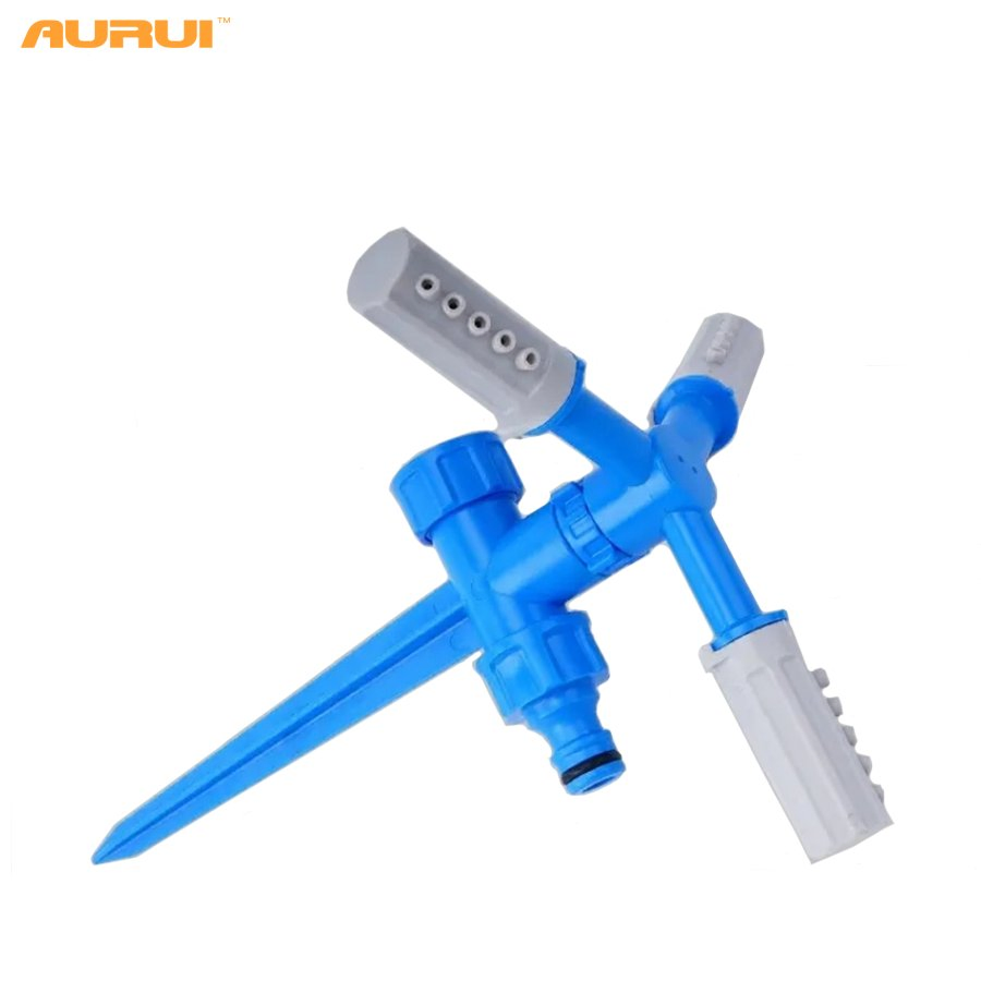 Factory 2022 New 3-Arms Rotating Sprinkler with Plastic Base