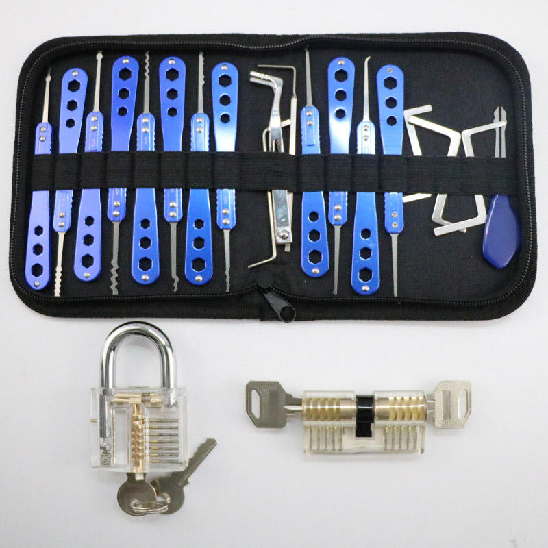 Foldable Door Opener 19 PCS Stainless Steel Locksmith Tools Lock Picks