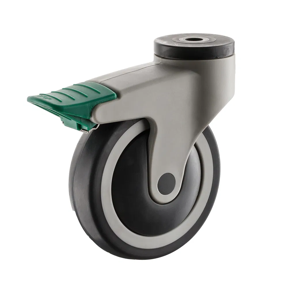 125mm Swivel Screw Medical Castor with Brake