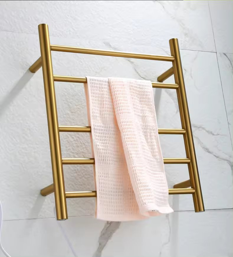 Towel Rail Shelves Stainless Steel Electric Heated Clothes Racks