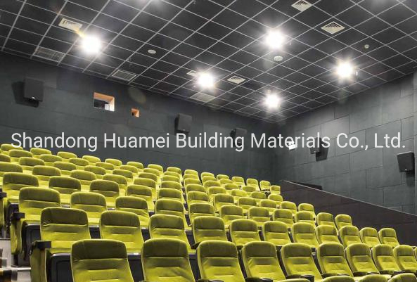 Acoustic Fiber Glass Wool Panel Suspended Baffle Ceiling Tile Factory Price