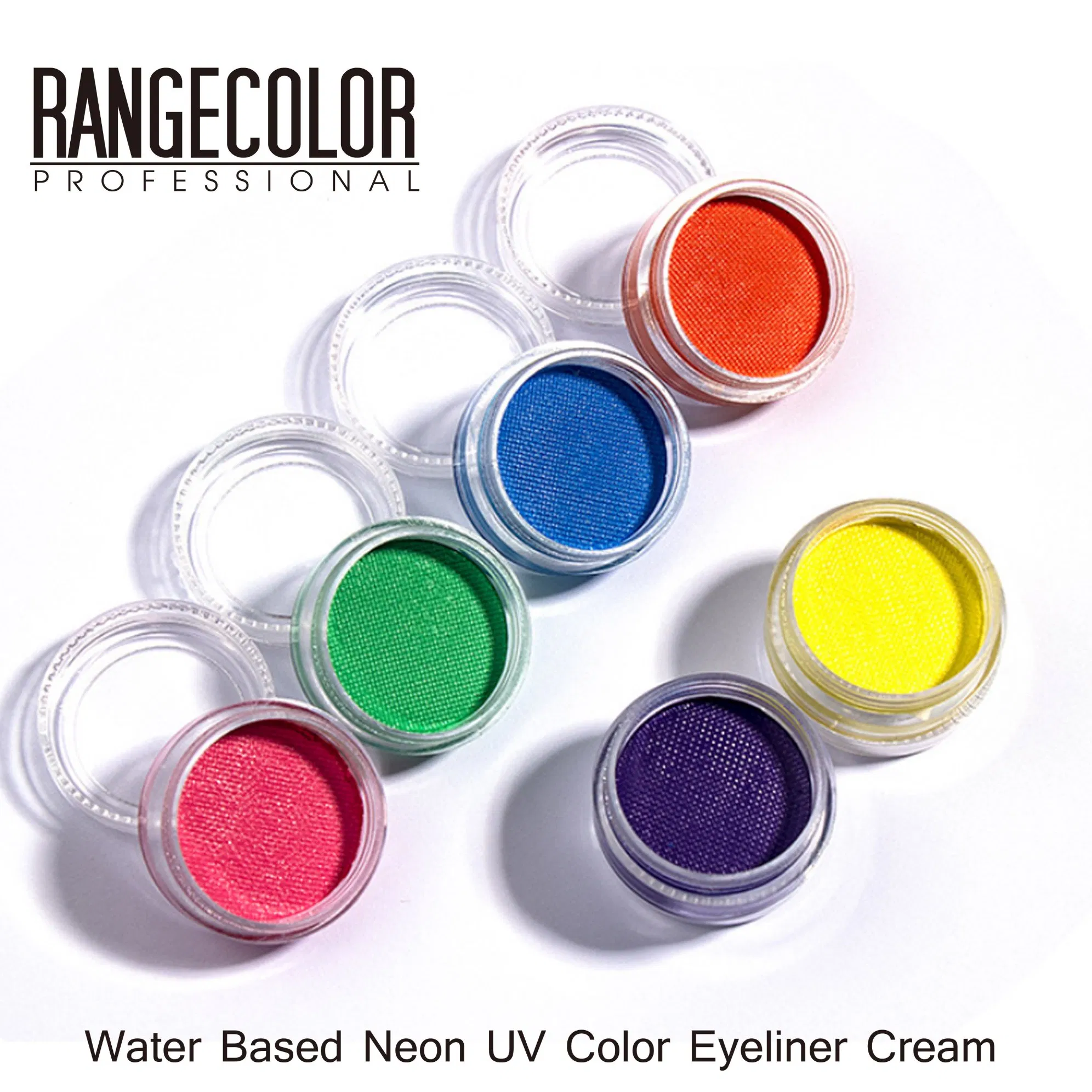 Longlasting Water Based Makeup Neon UV Color Eyeliner Cream, Easy Apply and Wash off Water Active Fluorescent Paint
